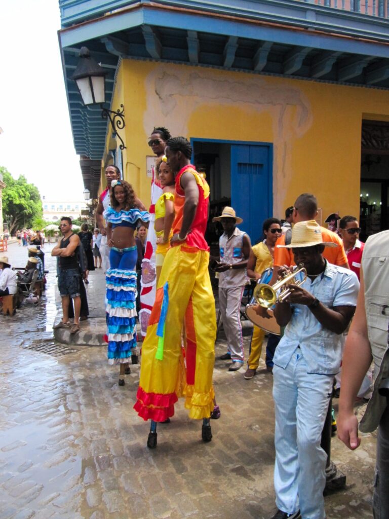 stilt-walkers-havana -places to visit in cuba