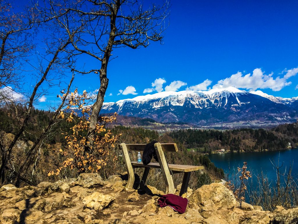 bled lake-bench-slovenia