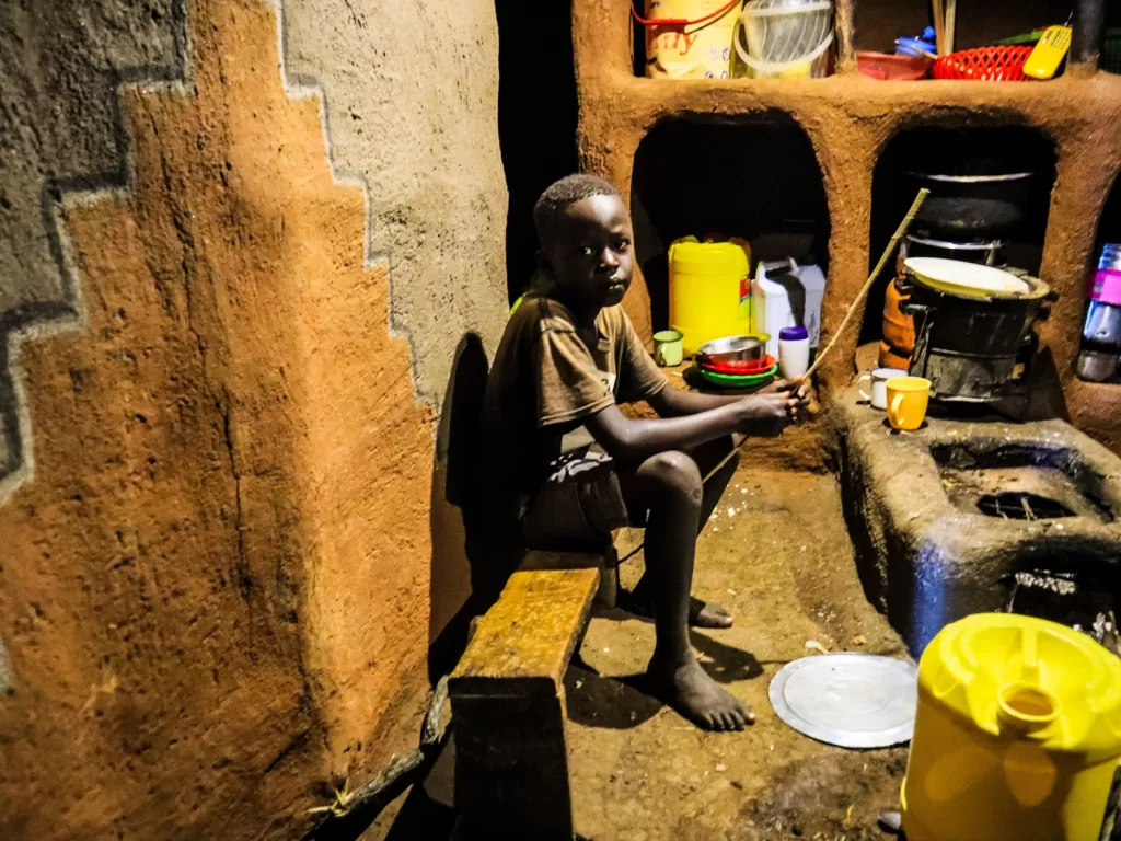 inside a maasai house